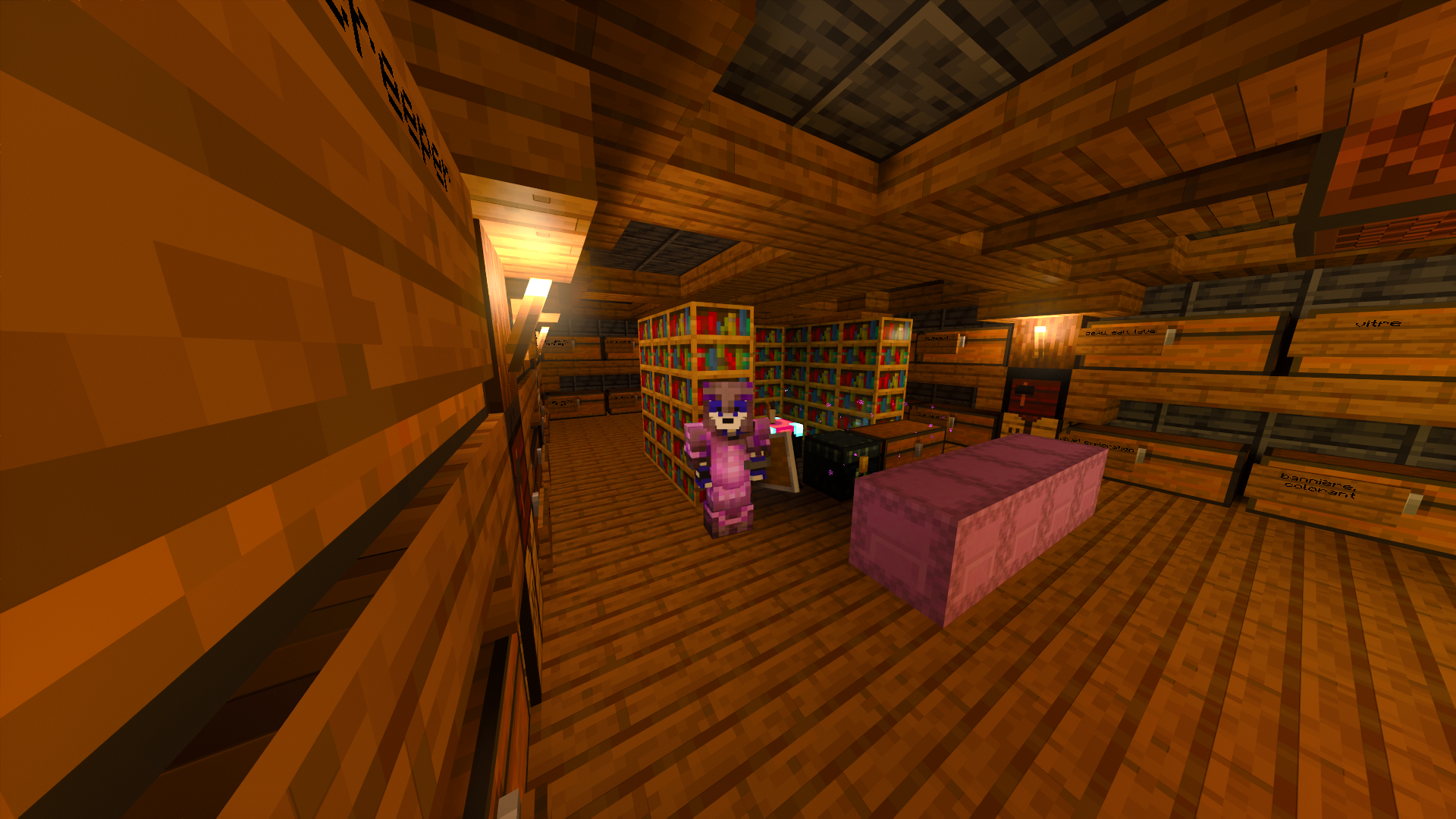 Base construite dans Minecraft